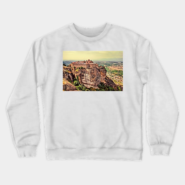 Greece. Meteora. The Holy Monastery of St. Stephen. Crewneck Sweatshirt by vadim19